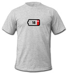 Battery life Friday t-shirt - design preview