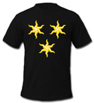 Heraldry Sable Three Estoiles Or t-shirt - design preview