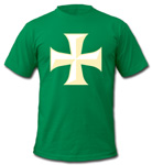 Heraldry Vert a Cross Patee Argent t-shirt - design preview